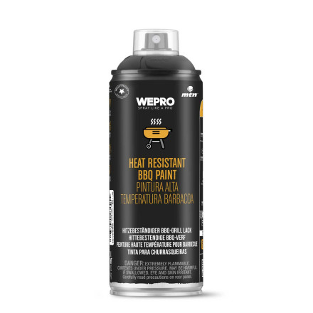 WEPRO Hőálló grillfesték - fekete 400 ml