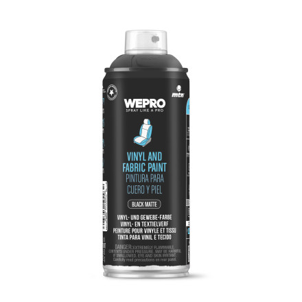 WEPRO Vinil és textil festék - matt fekete 400 ml